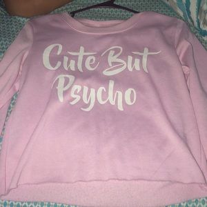 cute but psycho crop top